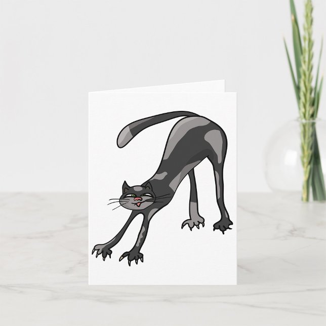 Cat Stretching Note Cards (Creator Uploaded)