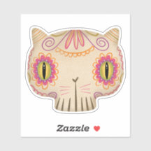 Cat Sugar Skull Catrina - Day of the Dead