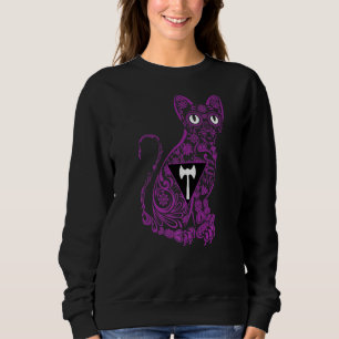 Cat Sugar Skull Lgbt Q Cute Lesbian Pride Flag Col Sweatshirt