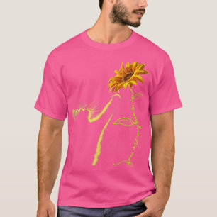 Cat Sunflower Gifts For Cat Lovers, Cat Mum, Cat L T-Shirt