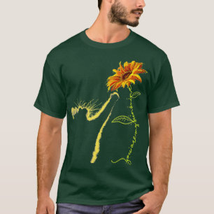 Cat Sunflower Gifts For Cat Lovers Cat Mum Cat Lad T-Shirt
