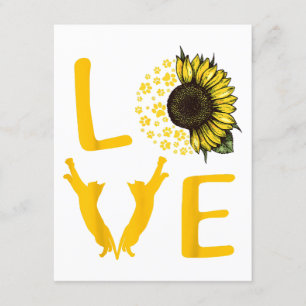Cat Sunflower Gifts For Cat Lovers Cat Mum Enclosure Card