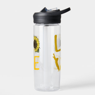 Cat Sunflower Gifts For Cat Lovers Cat Mum Water Bottle
