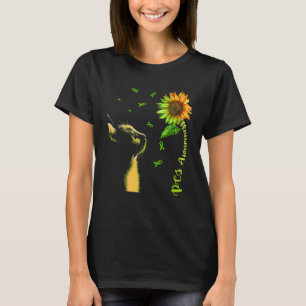 Cat Sunflower PCS Awareness T-Shirt