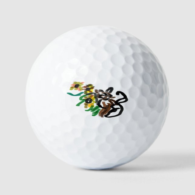 Cat sunflowers  golf balls (Front)