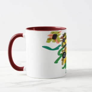 Cat sunflowers mug
