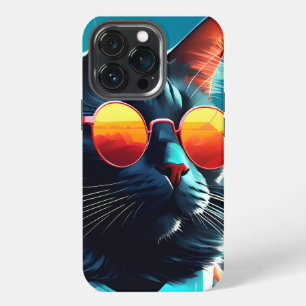 CAT SUNGLASSES iPhone 13 Pro Slim Fit Case, Glossy iPhone 13 Pro Case