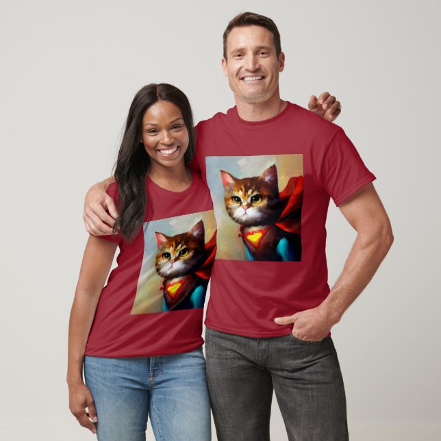 Cat Superhero T-Shirt (Unisex)