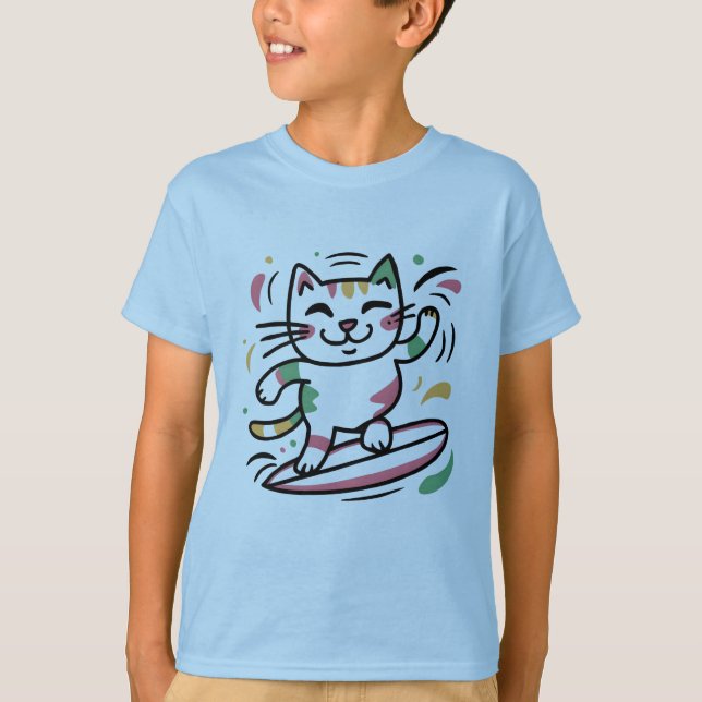 Cat surf T-Shirt (Front)