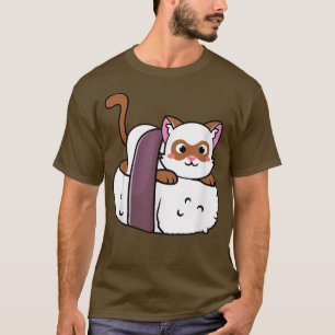 Cat Sushi Anime Kawaii Neko for Girls and Teenager T-Shirt