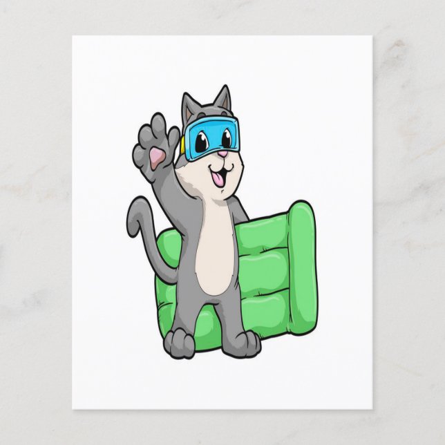 Cat Swimming Goggles Lilo Flyer (Front)