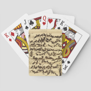 Cat Symphony, 1868 by Moritz von Schwind Playing Cards