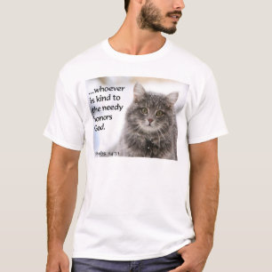 Cat t-shirt, Feed stray cats Christan t-shirt