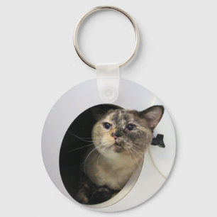 Cat  T-Shirt Key Ring