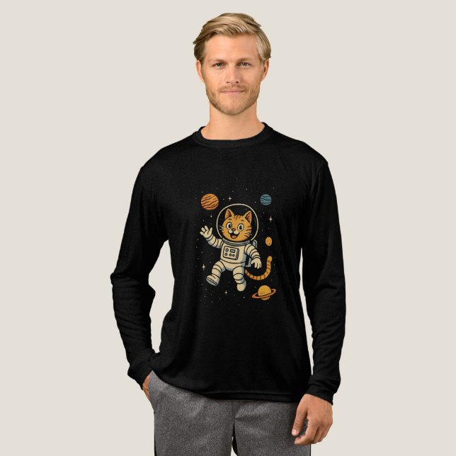 Cat t-shirt Tri-Blend shirt (Full Front)