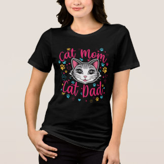 Cat T-Shirt Tri-Blend Shirt