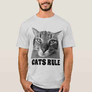 CAT T-SHIRTS CATS RULE - SHOP EARLY FOR CHRISTMAS