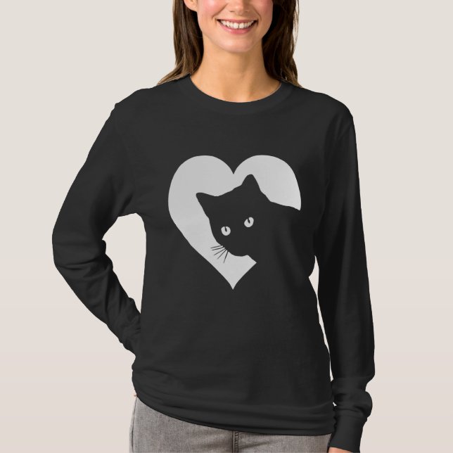 Cat  T Who Loves Cats Funny  For Women Girls T-Shirt (Front)