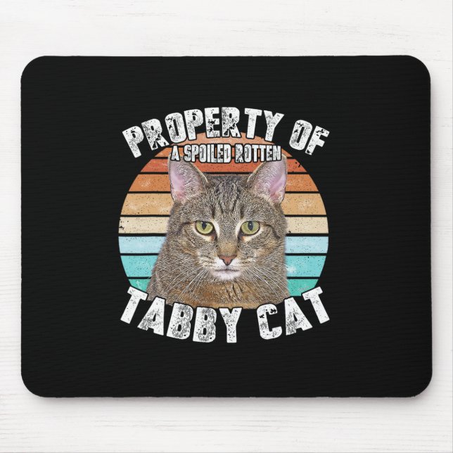 Cat Tab Funny Cat Lover Gifts For Men  Mouse Pad (Front)