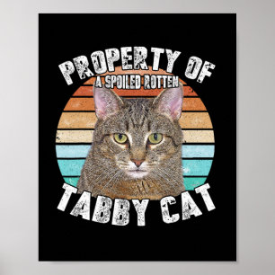 Cat Tab Funny Cat Lover Gifts For Men Poster