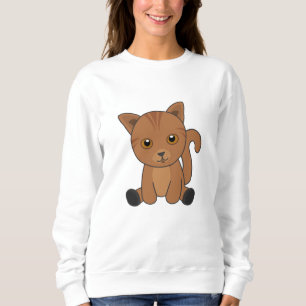 Cat Tabby Cute Cats Fur Nose Kittens Sweatshirt