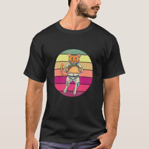 Cat Taco Astronaut Retro Vintage T-Shirt