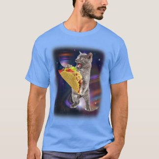 Cat Taco In Space Funny  For Cat And Taco Lovers  T-Shirt