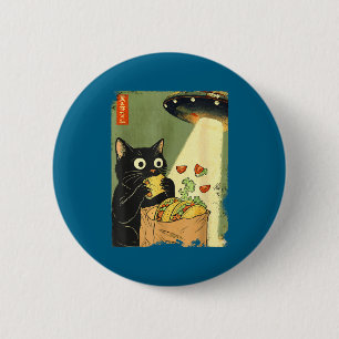 Cat Tacos Anime UFO Japanese Vibes 6 Cm Round Badge