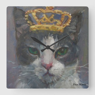 Cat Tail Gallery Wall Clock - It's Good To Be King