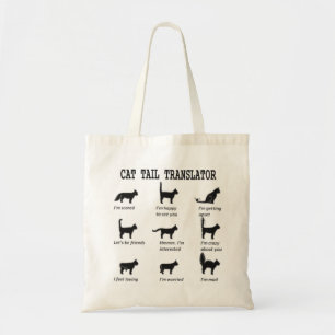 CAT TAIL TRANSLATOR TOTE BAG