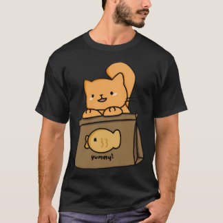 Cat Taiyaki Fish T-Shirt