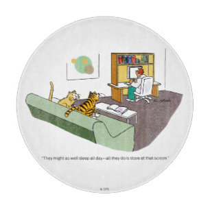 Cat Talk Cutting Board