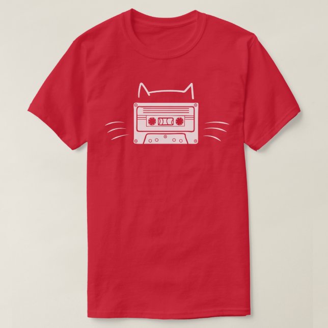 Cat Tape Cassette 1 T-Shirt (Design Front)