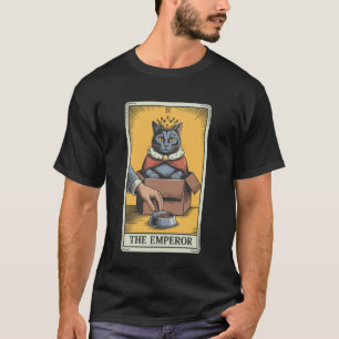 Cat Tarot Card The Emperor Cat In Box Lover Funny  T-Shirt