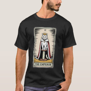 Cat Tarot Card The Emperor Cat Scratching Post Tre T-Shirt