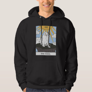 Cat Tarot Card The Fool  Meme Cat Hoodie