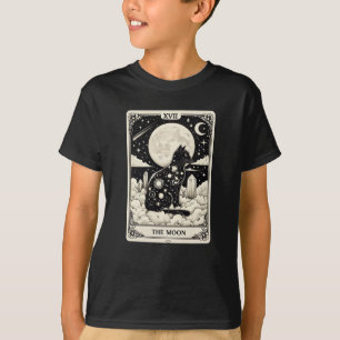 Cat Tarot Card The Moon Graphic T-Shirt