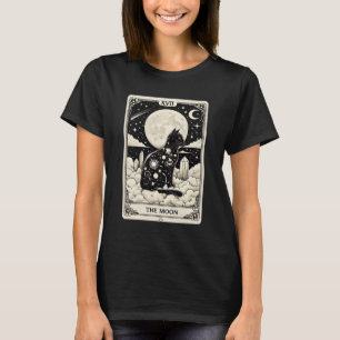 Cat Tarot Card The Moon Graphic T-Shirt