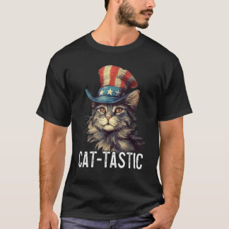Cat-Tastic Funny Cat Owner USA Flag Republican Kit T-Shirt