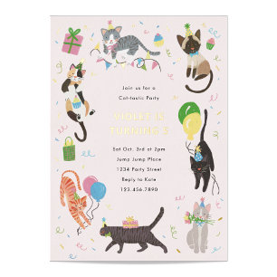 Cat-Tastic Kitty Cat Birthday Party With Gold