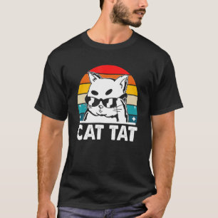 Cat Tat Cat Lover Tattoo Lover Kitten Tattooed Cat T-Shirt
