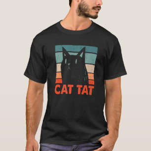 Cat Tat Cat Tattoo Kitten Tattooed Cat Mum T-Shirt