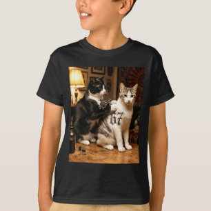 Cat Tattoo Artist 67 Six Seven Seis Siete Brain Ro T-Shirt