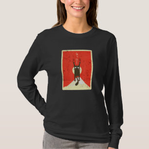 Cat Tears Scenery Mt Fuji Distressed Style Japanes T-Shirt