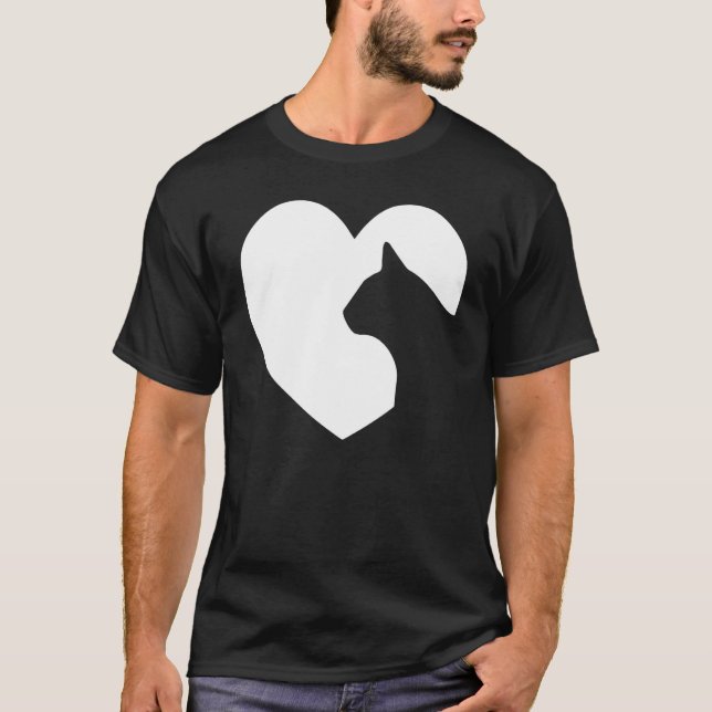 Cat   Tee  Mysterious Loveable Cat  Loving All Cat (Front)