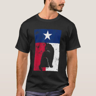 Cat Texas Flag Men Women T-Shirt
