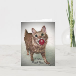 Cat thank you card