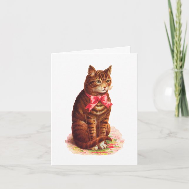 Cat Thank You Card - Customisable (Front)
