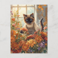 Cat Thanksgiving Fall themed for Cat Lovers