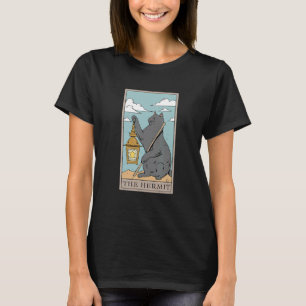 Cat The Hermit Tarot Card for a Tarot Card Reader T-Shirt